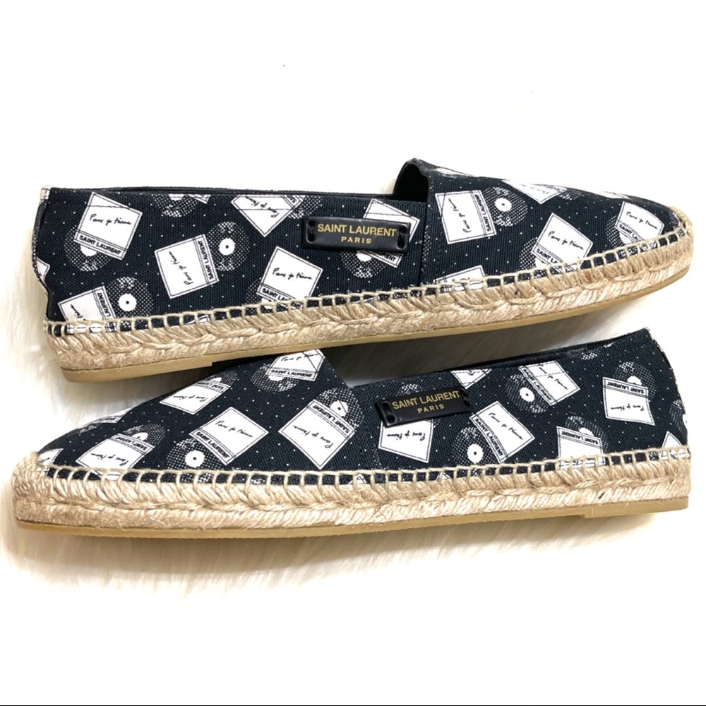 {Saint Laurent} YSL Paris Flat Espadrilles 40EUR - Picture 2 of 7